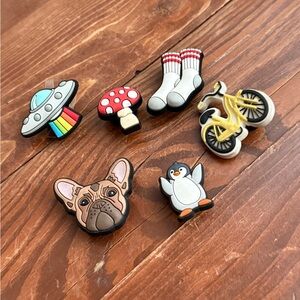 Crocs Shoe Jibbitz Fun Random French Bulldog Socks Alien Penguin Bicycle